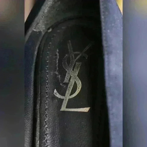 2000s YVES SAINT LAURENT Navy Suede Platform Stiletto Pumps 41EU 11US  Italy - Picture 4 of 8